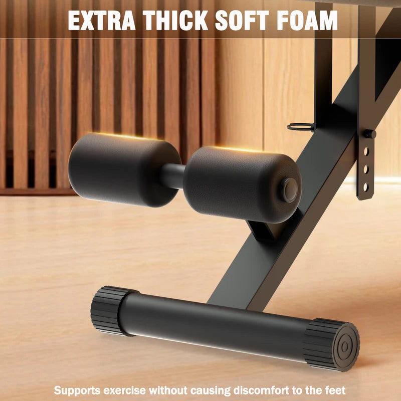 Adjustable Foldable Workout Bench for Full Body Strength Training 1000 lbs Capacity