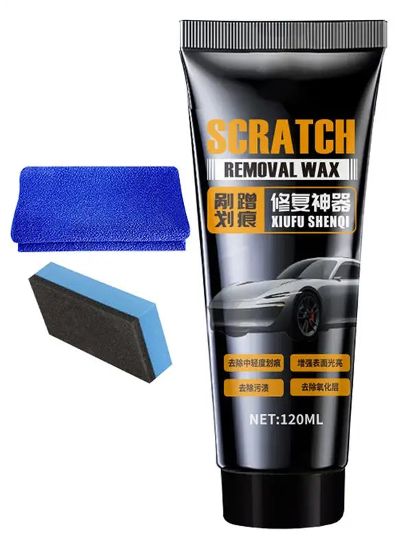 Car Scratch Repair Wax 120ml - Surface Restoration and Gloss Enhancement