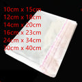 Self-Adhesive Plastic Packaging Bags - Resealable OPP Sealed Gift Bags
