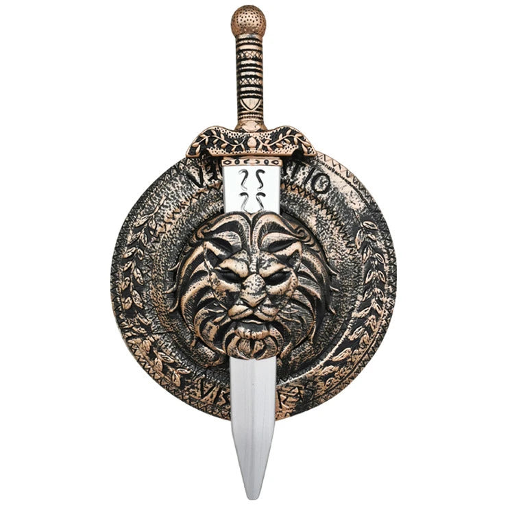 Kids Halloween Roman Warrior Shield & Sword Costume Props - Party Gift