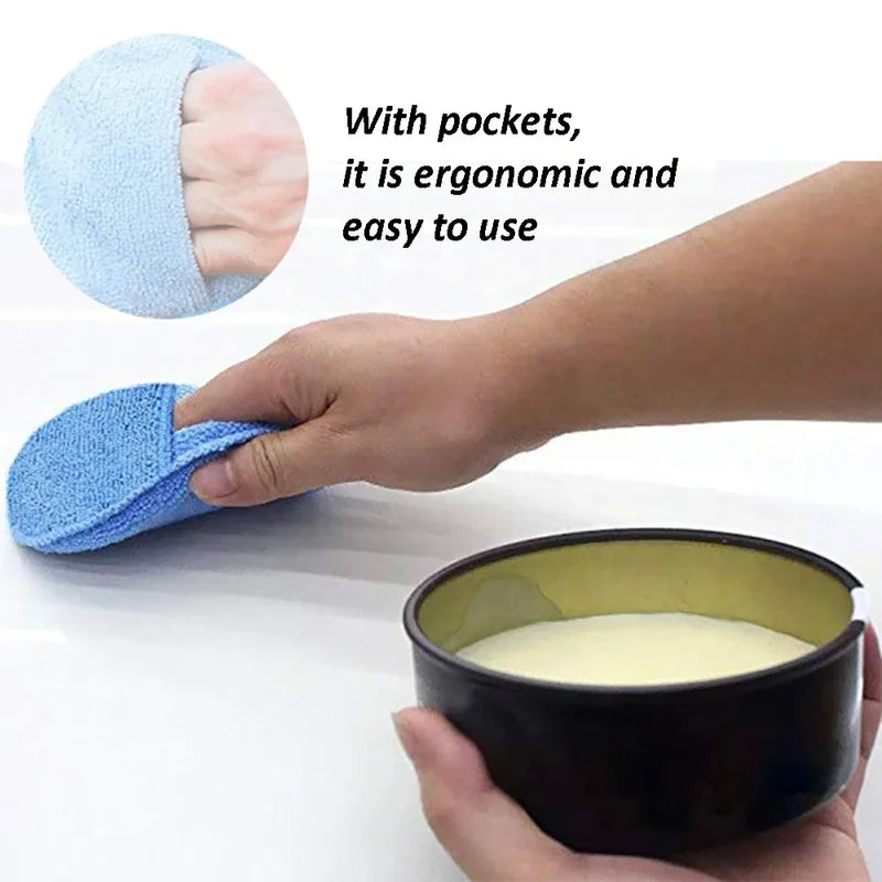 10 Pack Car Waxing Polish Sponges 5 Inch Microfiber Foam Pads for Detailing