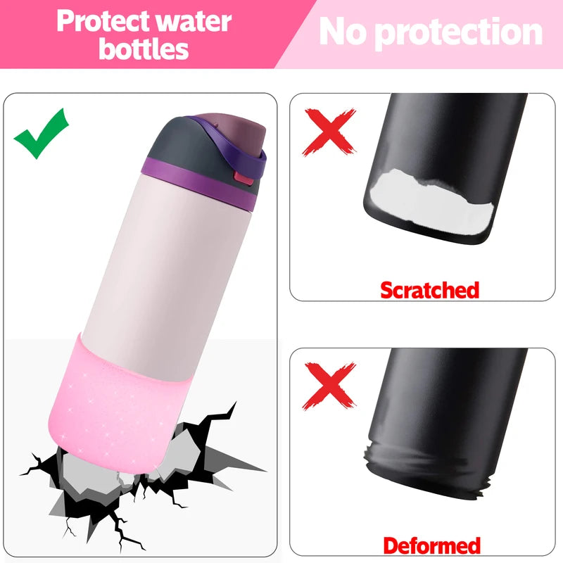 Silicone Water Bottle Boot for 24oz-40oz Owala Bottles, Anti-Slip Protective Sleeve