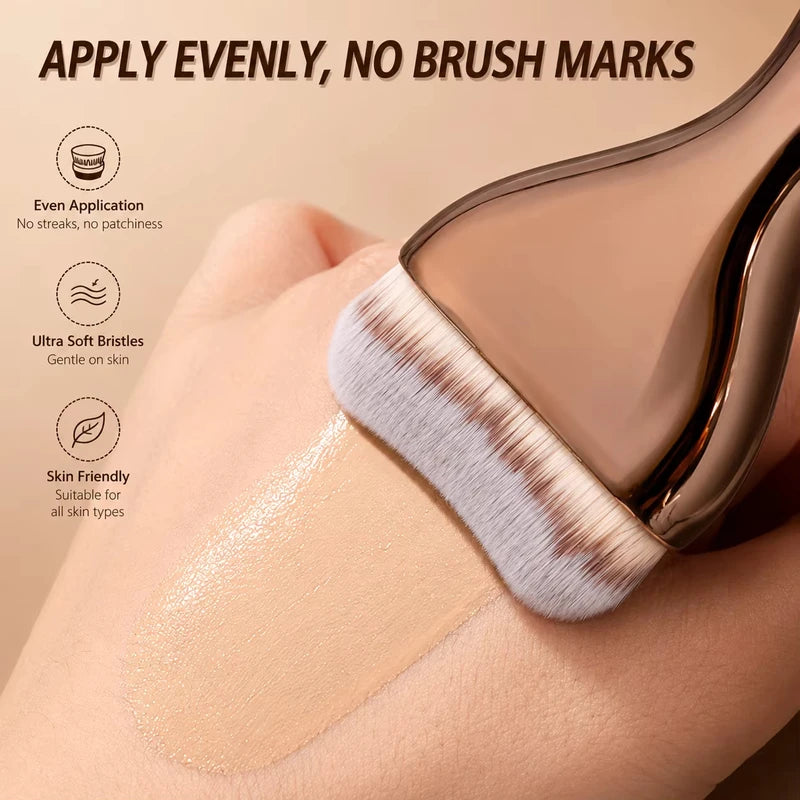 Multi-Functional Makeup Brush Set with Durable Handles - 6/9 Pieces for Face and Foundation