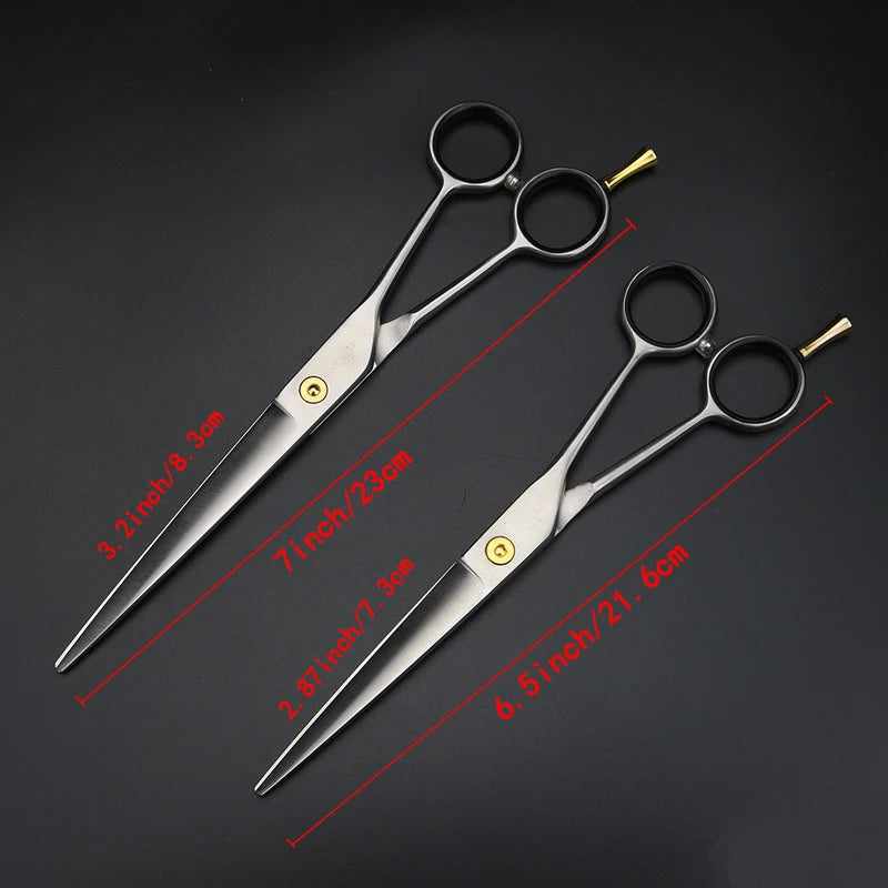 7-Inch Professional Hairdressing Scissors for Salon & Barbershop Use - Stainless Steel Shears