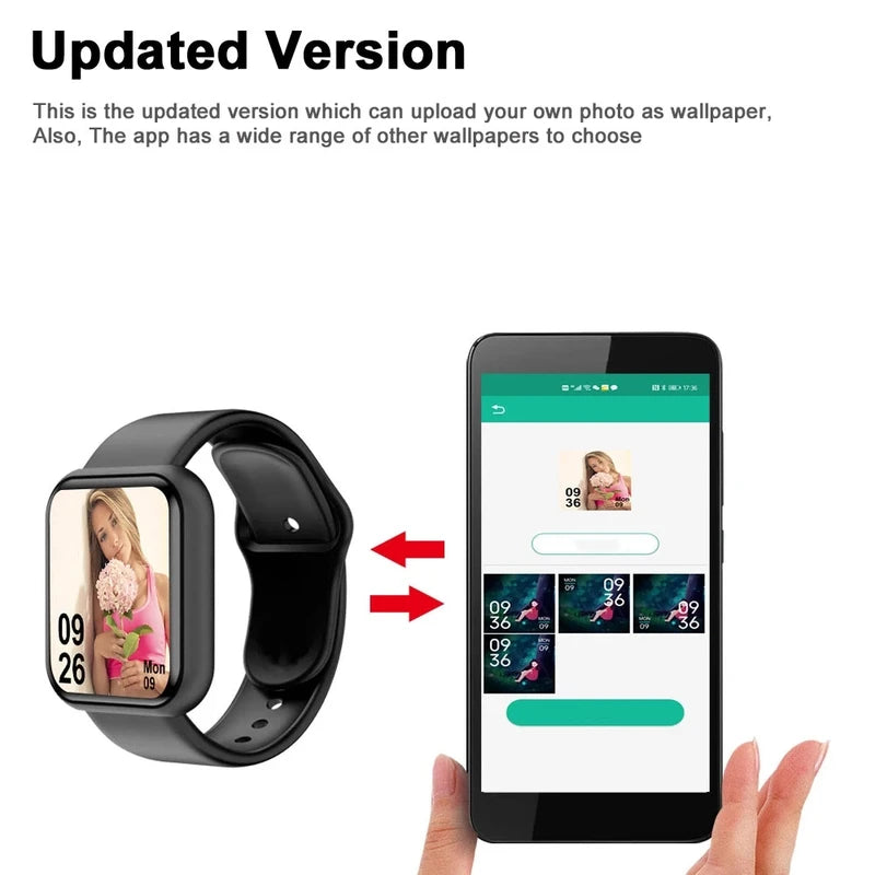 Smart Watch for Men Women Kids Fitness Tracker with Multiple Color Options