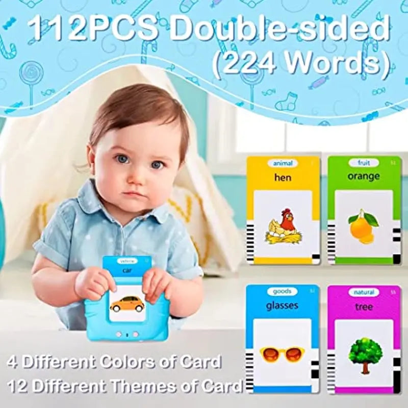 Talking Flash Cards Educational Toys for Preschool Kids - Interactive Learning Set