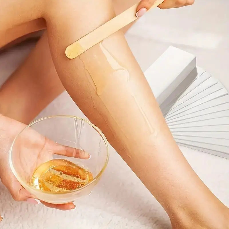 Hair Removal Wax Strips Kit - Disposable Gentle Painless for Face & Body