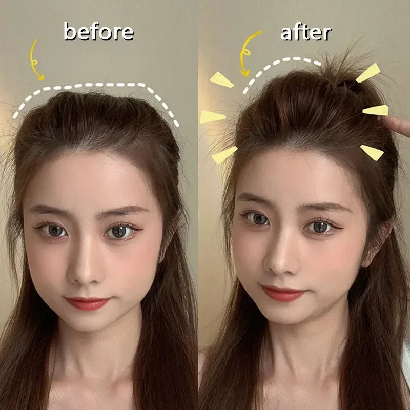 Fluffy Hair Clip with Volume-Boosting Pads - Invisible Styling Insert, DIY Hair Bump Up Comb