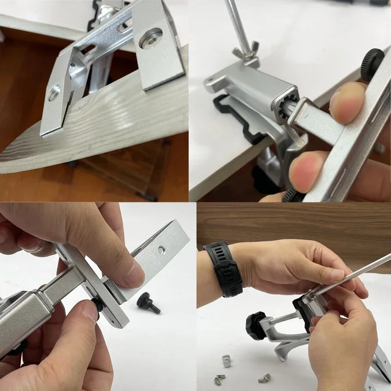 Professional Knife Sharpener with Diamond Whetstone Aluminum Alloy Fixed Angle Kitchen Tool