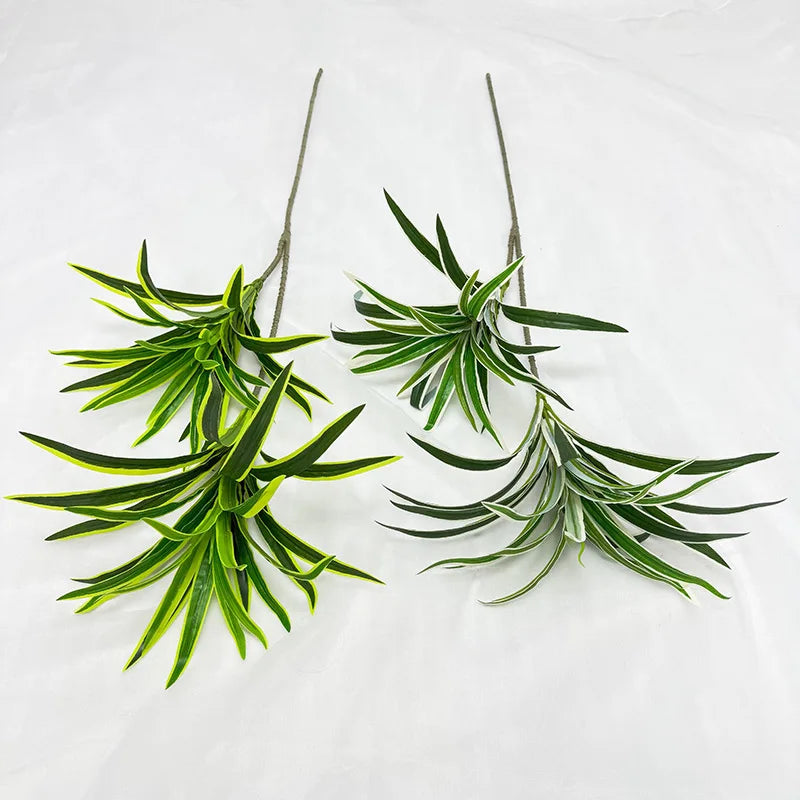 Artificial Dragon Blood Tree Branch with Green Leaves - Fake Floral Decor for Home & Restaurant