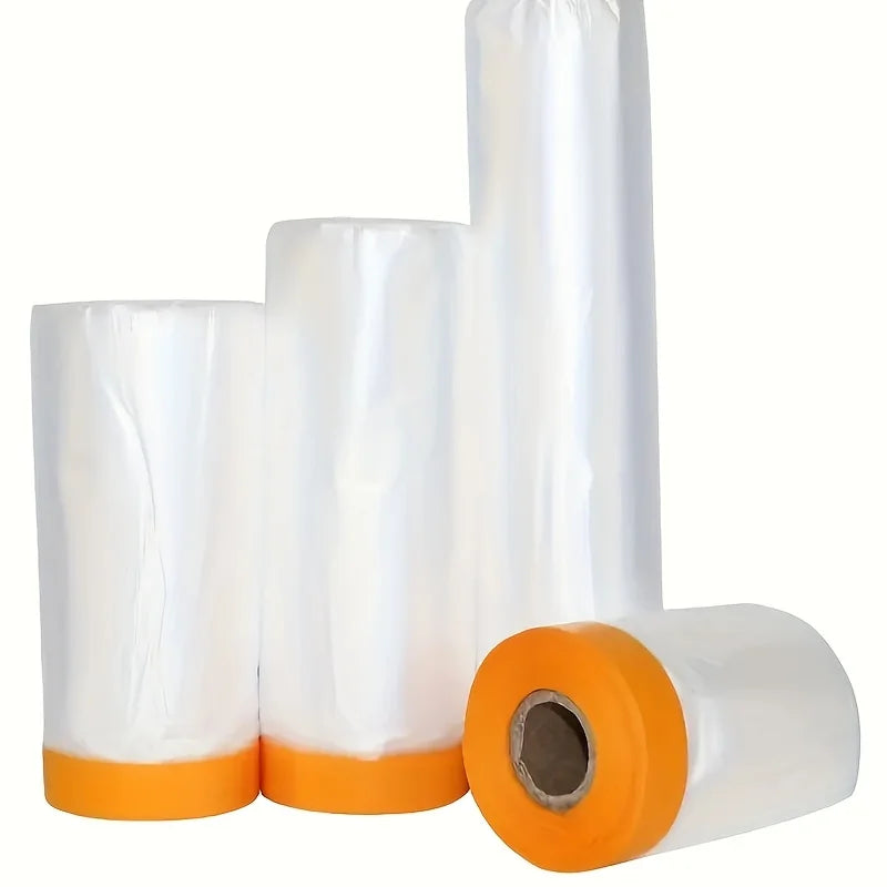 Waterproof PVC Masking Tape for Auto Painting & Home Decor - Pre-Taped Masking Film