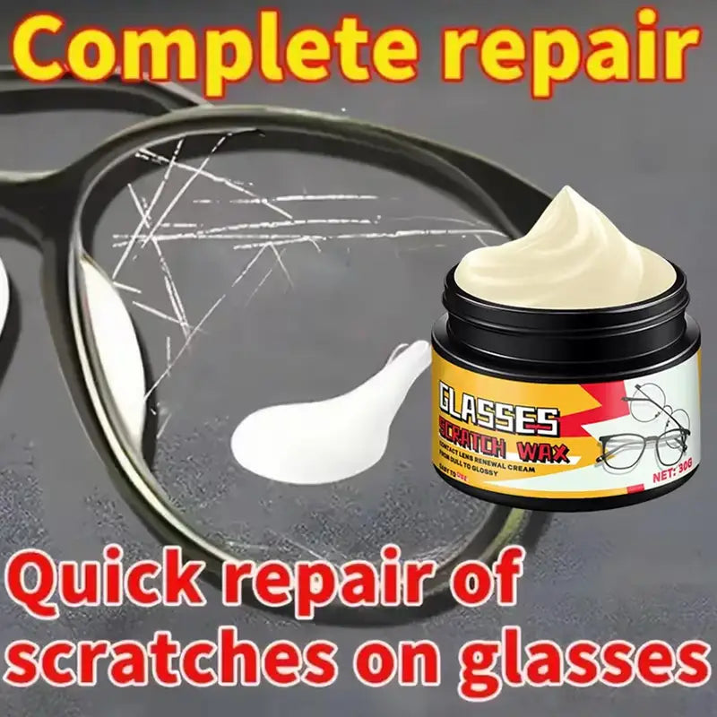 Eyeglass Scratch Remover Gel 30g - Lens & Screen Cleaner & Polisher