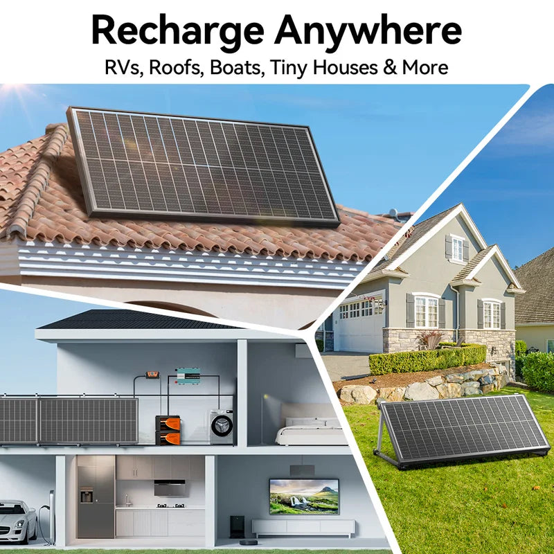 12V 400W Monocrystalline Solar Panel for Off-Grid Home & Garden Power