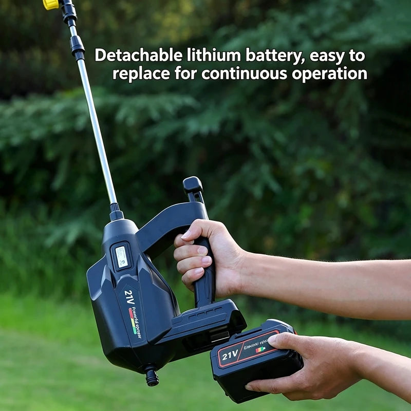 Wireless Rechargeable High-Pressure Electric Sprayer for Garden & Disinfection