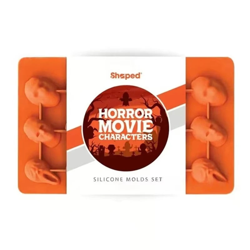 Halloween Horror Movie Character Silicone Molds for Chocolate Candy Resin Crafts