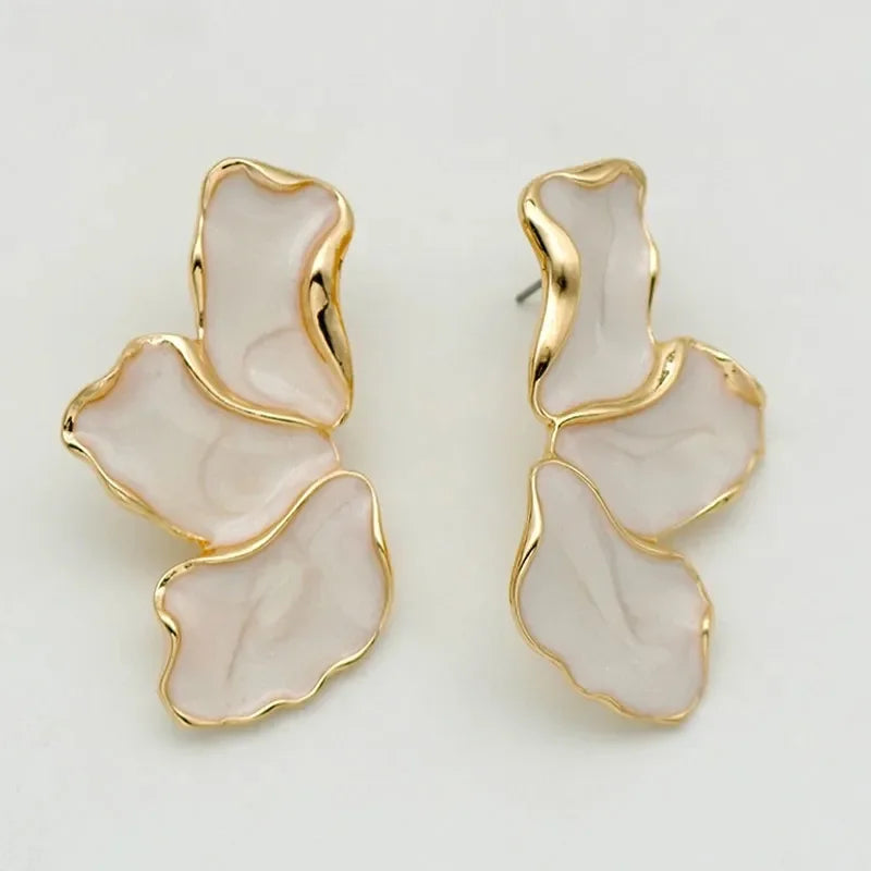 Women's Colorful Leaf Earrings 2-Pack - Fashion Flower Drop Jewelry