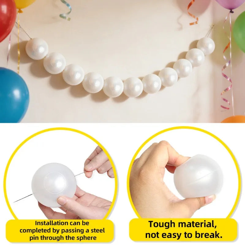 20PCS Pearl String Hanging Decoration for Wedding Backdrops and Parties