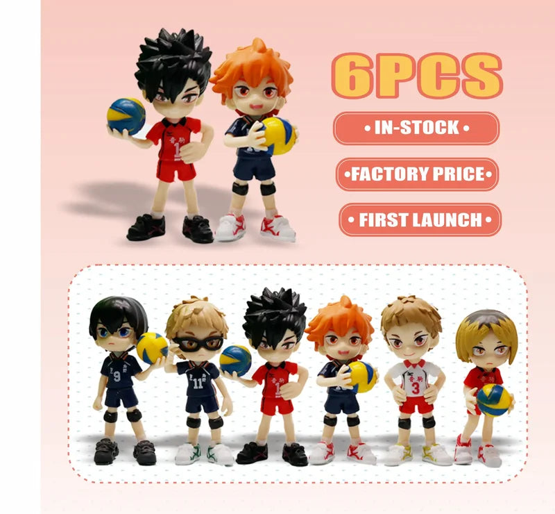 Anime Collectible Figures - Haikyuu!! Hinata & Kageyama 6-8 Piece Set