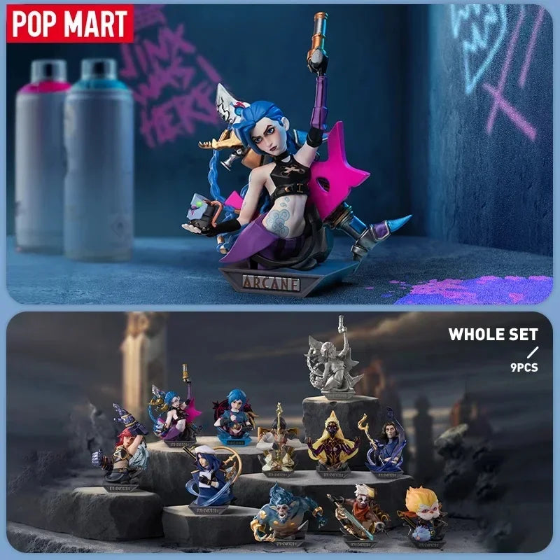 POP MART League of Legends Arcane Series Mystery Box Toy Doll Collection - Desktop Ornaments Gift