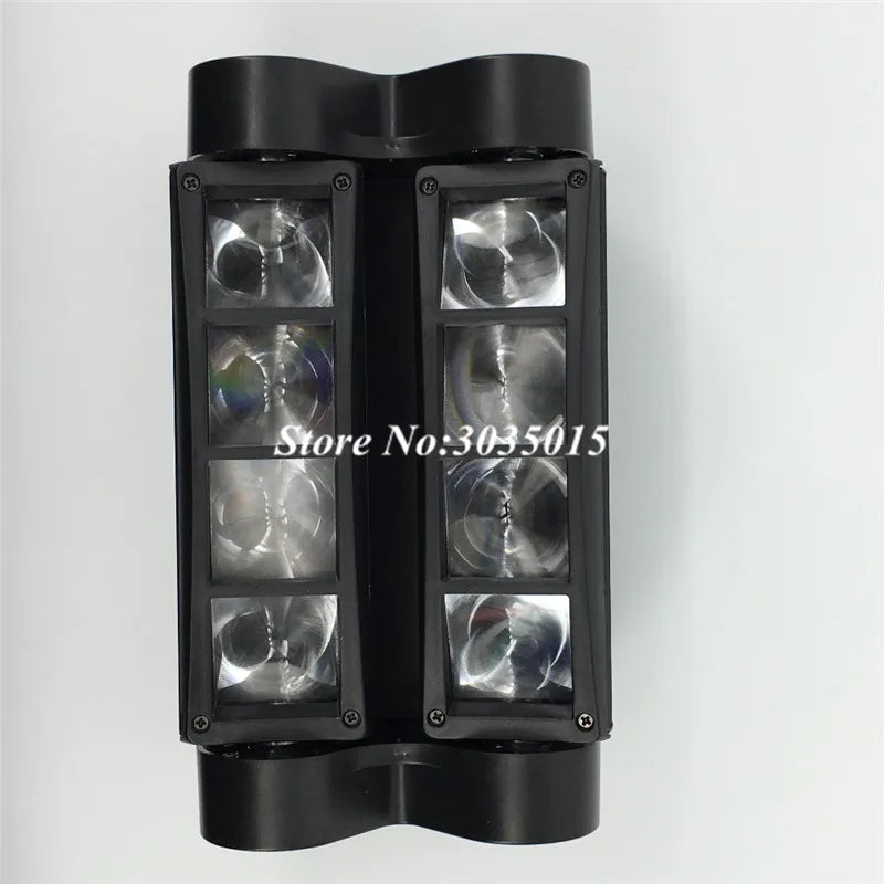 Mini RGBW Moving Head Stage Light - 8x3W DMX Spider Beam for DJ Party