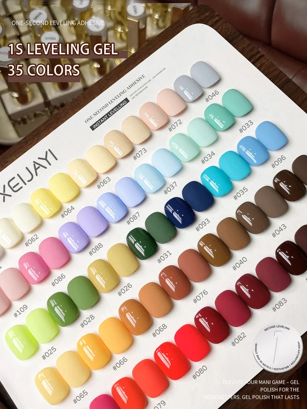35-Color Gel Nail Polish Set - 15ml Semi-Permanent UV LED Nail Gel