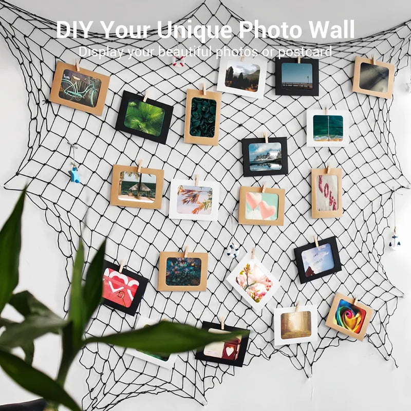 Nautical Mesh Fishing Net Decor 80x40 Inches for Wall, Ceiling & Party Decor