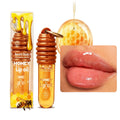 Moisturizing Lip Gloss with Keychain - Hydrating Lip Oil & Lipstick Glaze for Bags