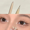 Double Head Silkworm Makeup Pen Set - Matte Pearlescent Brightening Shadow Outline Pen for Eyelids