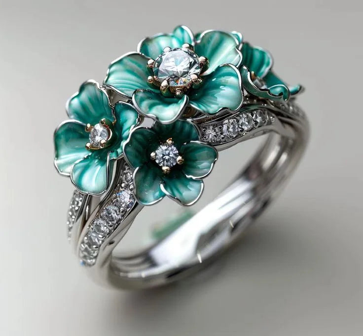 Fashionable Butterfly Pattern Women's Ring - Silver Jewelry Gift