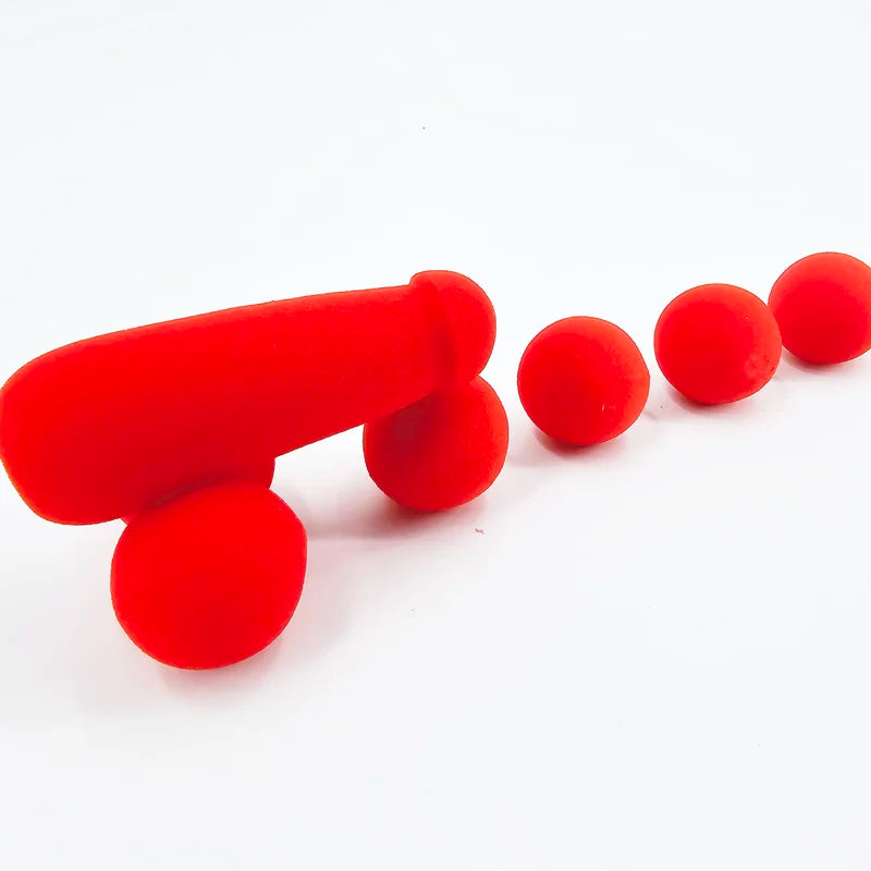 Magic Tricks Set with Red Sponge Balls and Joke Pen - Funny Close-Up Stage Gadgets