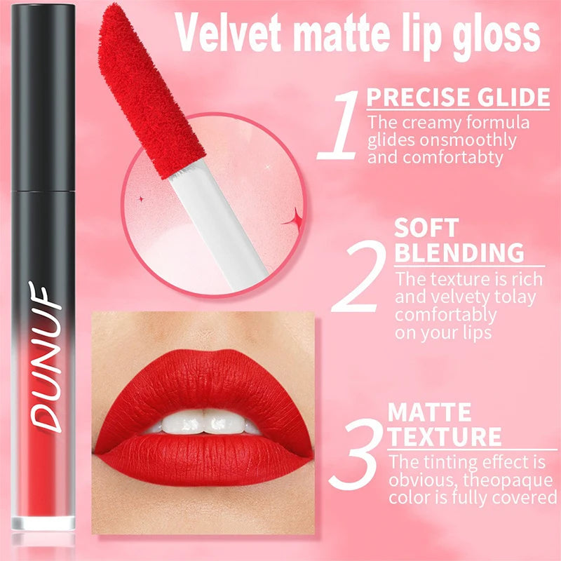 Matte Liquid Lipstick Waterproof Velvety Lip Gloss - 32 Shades