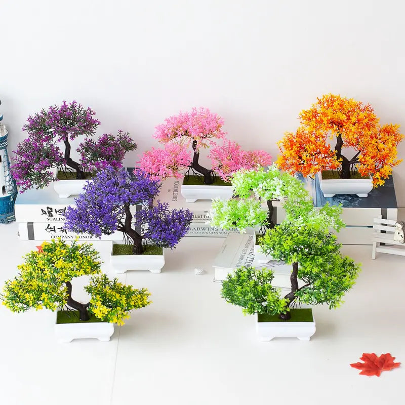 Artificial Bonsai Tree with Pot - Indoor & Outdoor Decoration Plants