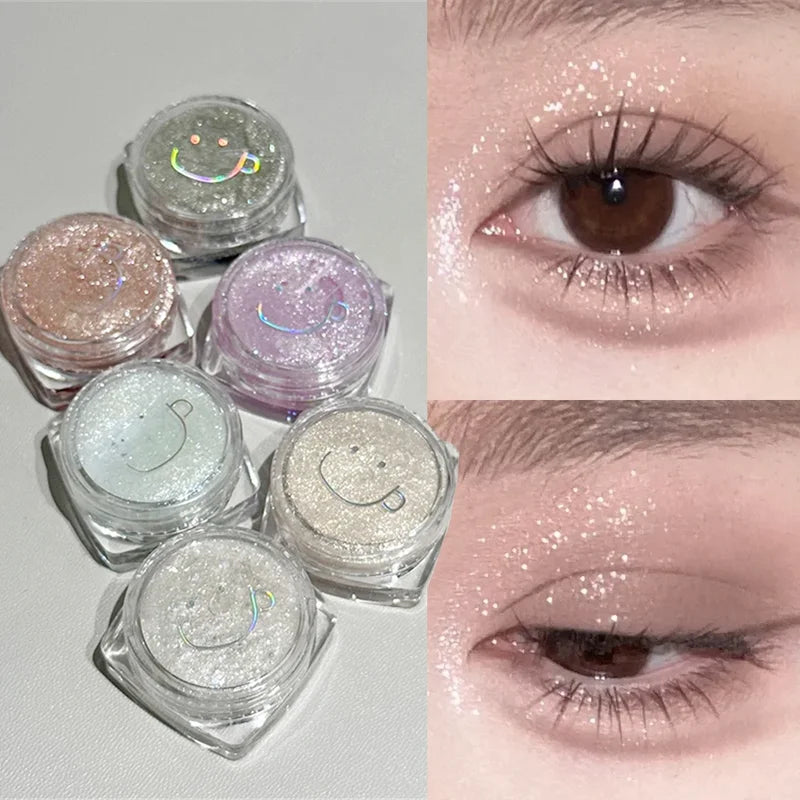 Sparkling Glitter Eyeshadow Gel - Brightening Pearly Highlighter & Contouring Makeup