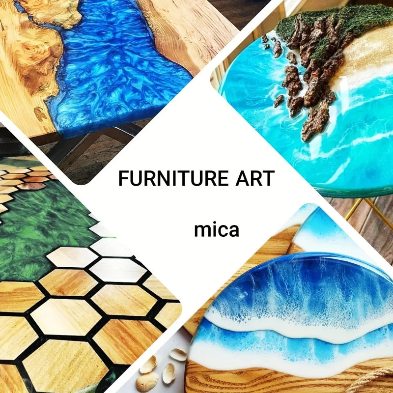 16-Color Mica Powder Set - Natural Pigment for Resin, Soap & Candle Coloring