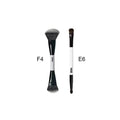 2-in-1 Highlight and Blush Makeup Brush - Soft Fiber Face Tool with Multiple Handle Colors