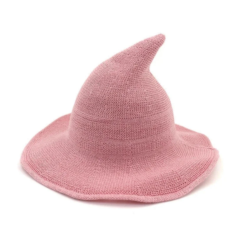 Vintage Halloween Witch Hat Woolen Long Point Hat for Women Party Cosplay