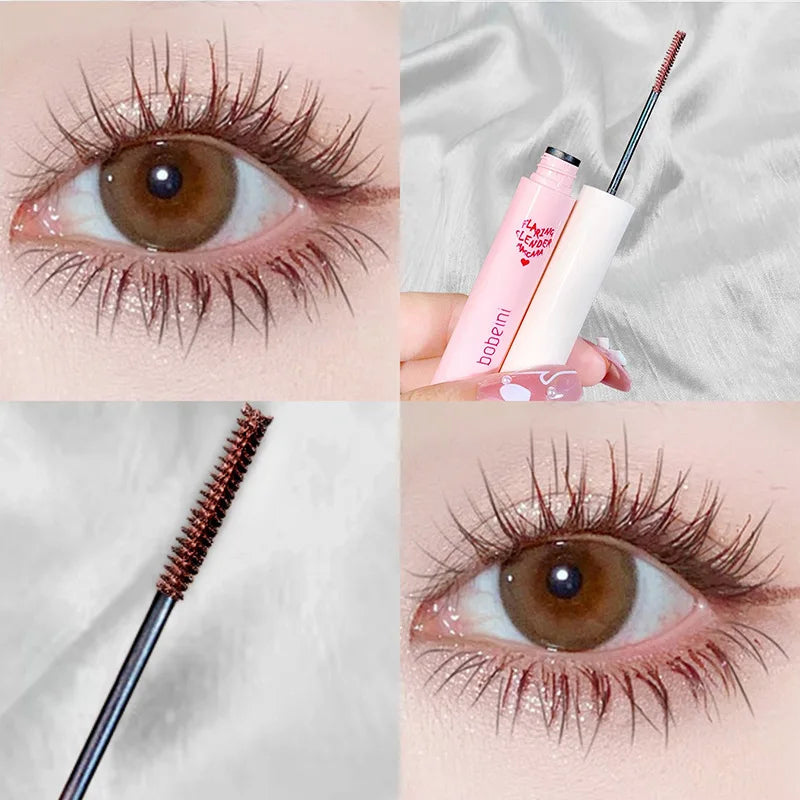 Waterproof Lengthening Mascara with Silk Fibers - Fast Dry, Curl & Define