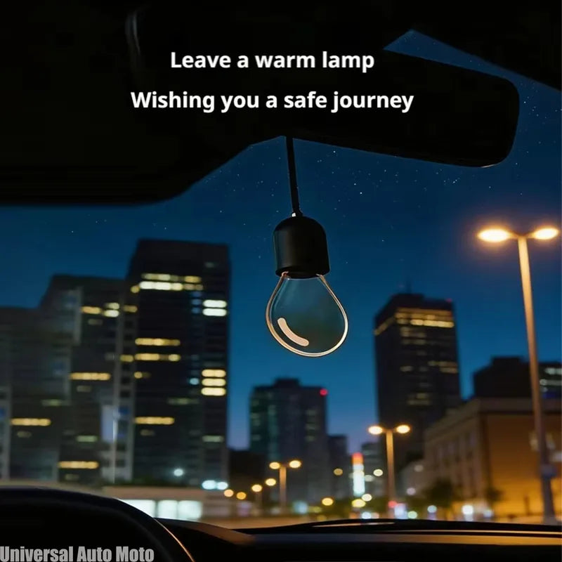 Car Rearview Mirror Hanging Decor LED Bulb Atmosphere Lamp - Interior Light