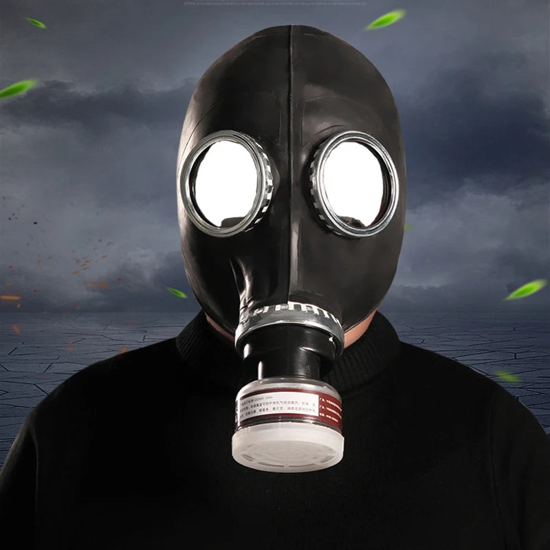 Full Face Gas Mask Respirator Rubber Chemical Protection Mask for Painting Spray Pesticide