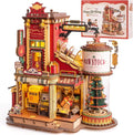 Wooden 3D Puzzle Kit Mini Dollhouse Model with Lights & Music - DIY Building Toy
