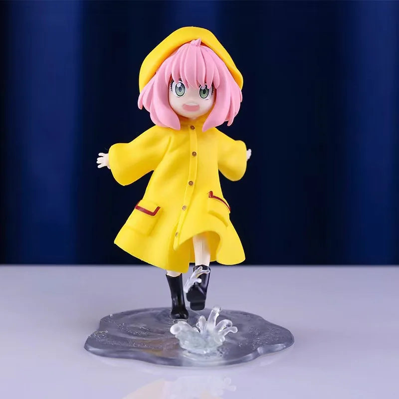 Anime Spy × Family Anya Forger Action Figure with Raincoat - 12.5cm Collectible Toy