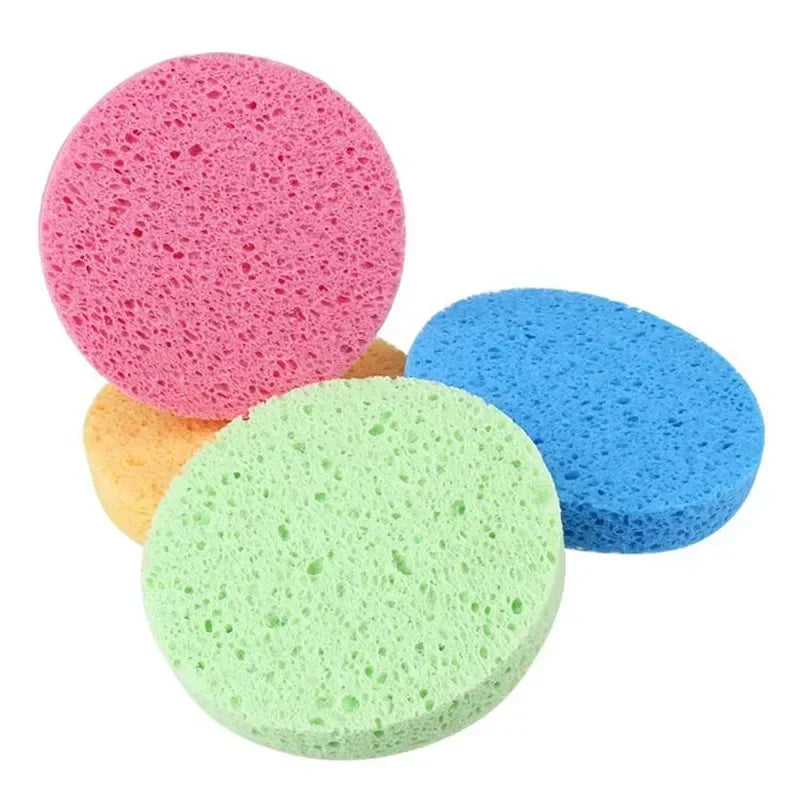 5-10pcs Reusable Makeup Remover Sponges - Facial Cleansing & Beauty Tools