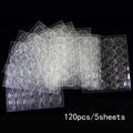 Double-Side Nail Glue Tabs Adhesive Sheets Waterproof Breathable Nail Art