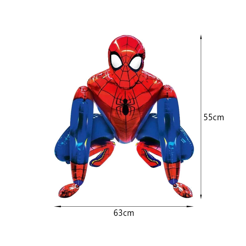 SpideyMan Birthday Party Balloons Kit - Latex, Foil & Number Balloon Set for Kids