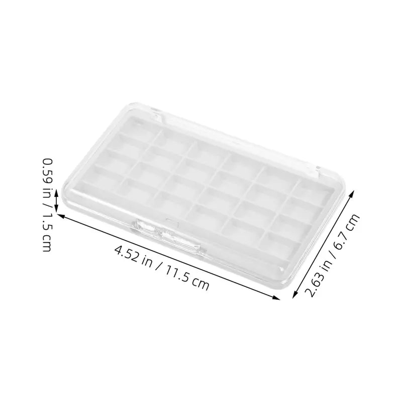 Refillable Eyeshadow Palette Organizer Case with 24 Slots Travel Makeup Storage