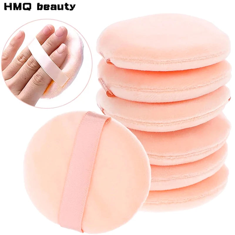 Soft Velvet Makeup Sponge Set - Double-Sided Face Powder Puffs for Wet & Dry Makeup