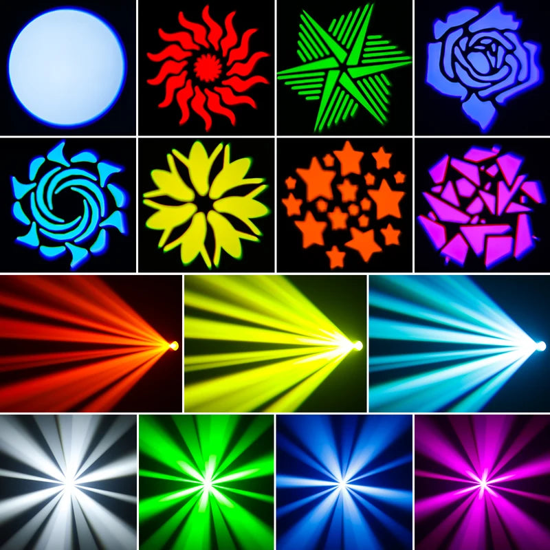 120W LED Moving Head Stage Light with DMX512 Remote Control for DJ Wedding
