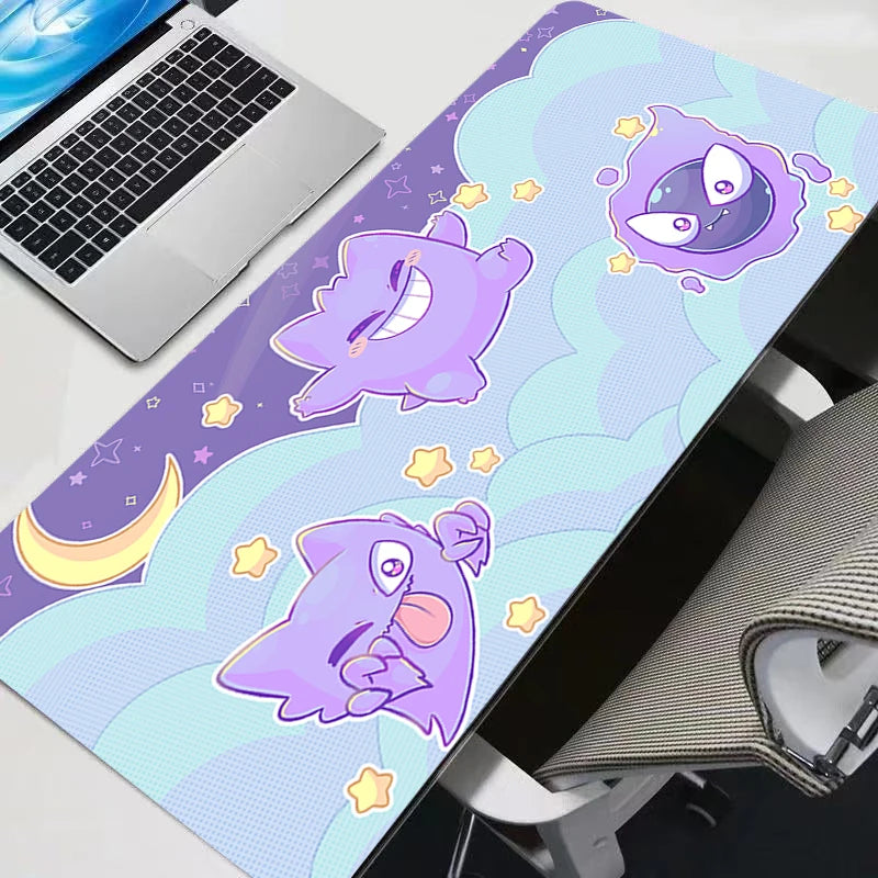 Gaming Mouse Pad XXL Large Desk Mat for PC & Console - Kawaii G-Gengar Style
