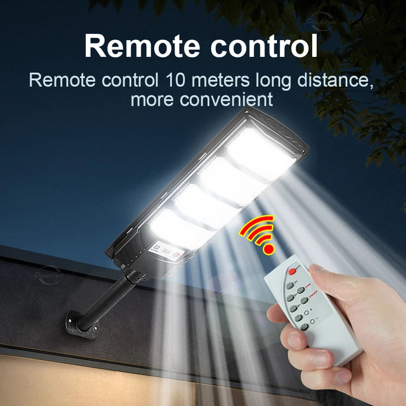 Solar LED Outdoor Wall Light with Motion Sensor Waterproof Garden Street Lighting