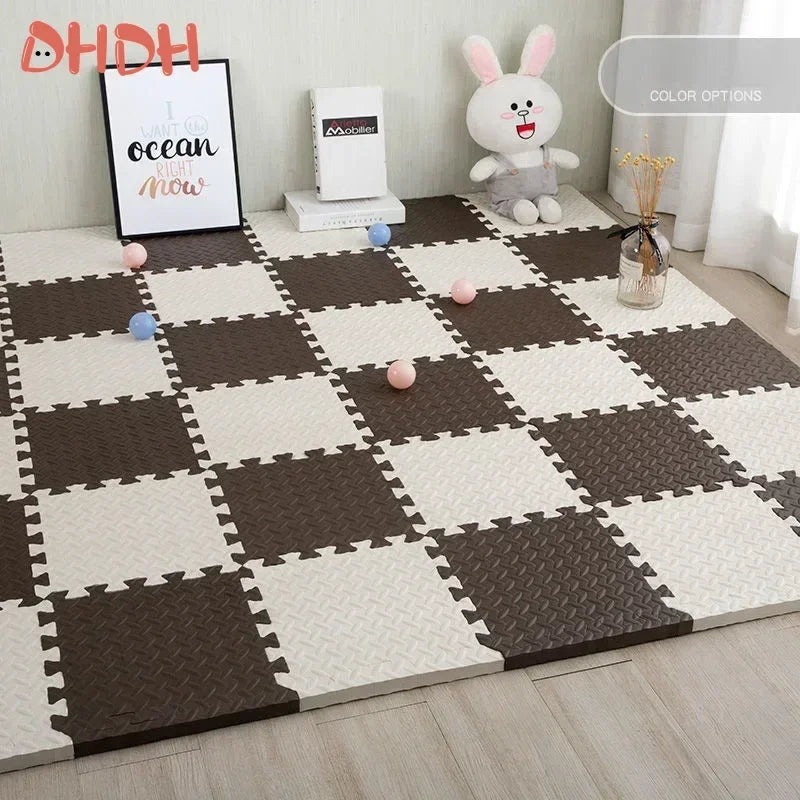 Interlocking Foam Puzzle Play Mat - Non-Slip EVA Floor Tiles for Home & Gym
